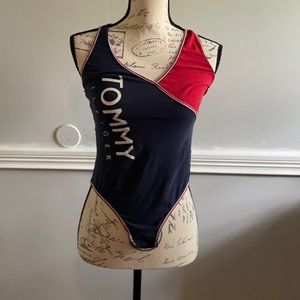 Tommy Hilfiger Red and Blue Bodysuit